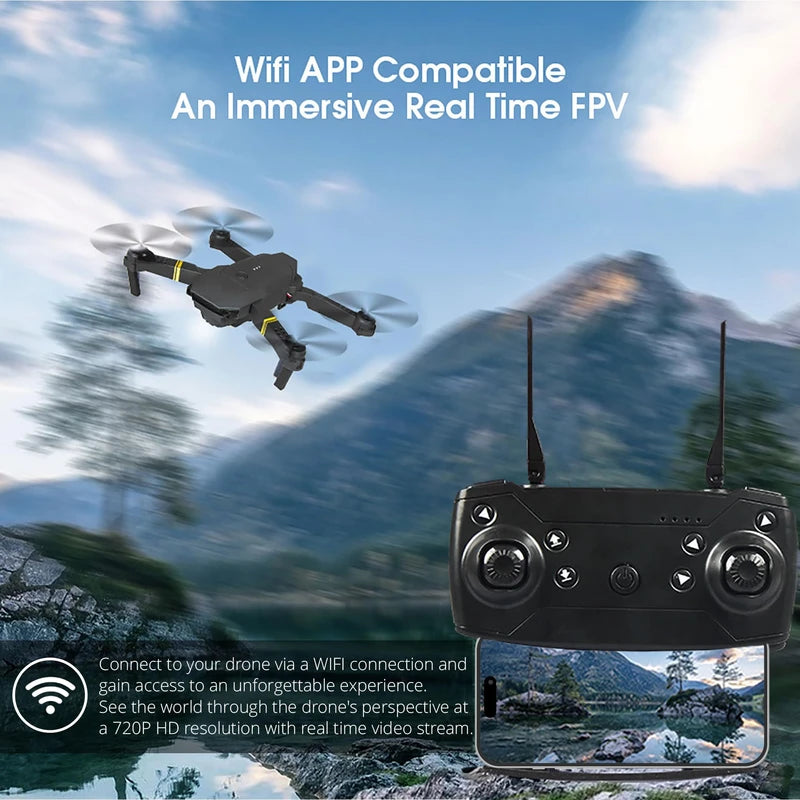 Falcon 4K Drone with Camera | Quadcopter Drones for Kids, Adults, Beginners and Pros | HD Pictures and Videos, Foldable, Silent Movement, Anti-Collision Sensors, Up to 30 MPH