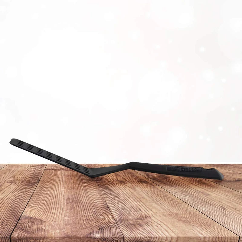 Berndes Spatulas for Non Stick Cookware - Turner Spatula Ergonomically Designed Black Slotted Spatula Turner Nonstick Kitchen Tool