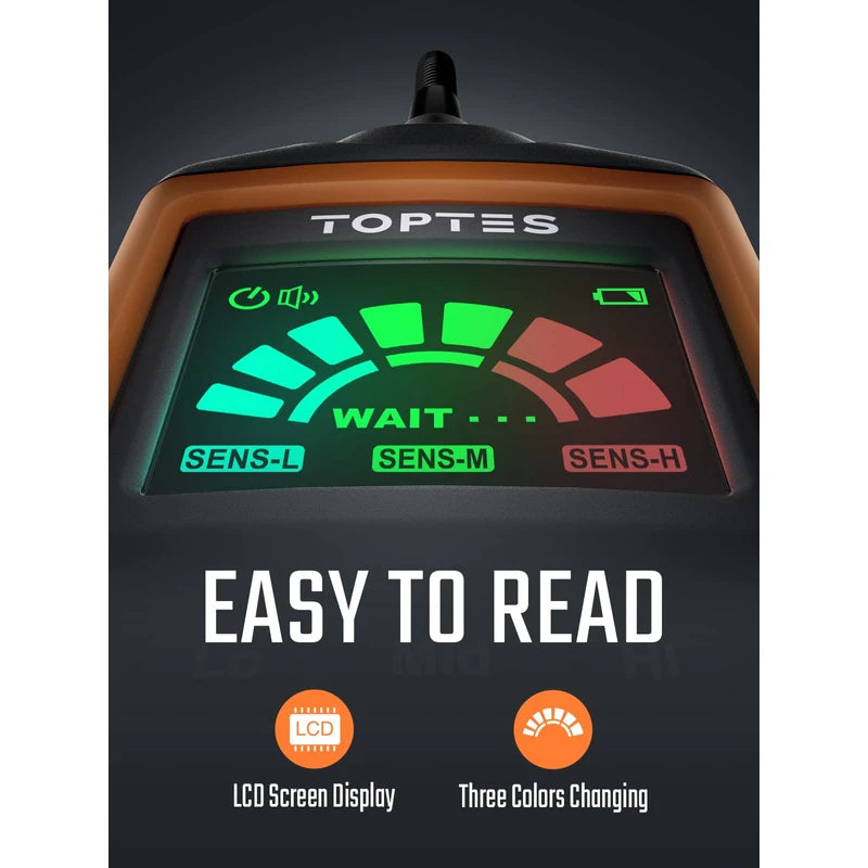 Rechargeable Gas Detector TOPTES PT520A+ Natural Gas Detector, Detects Gas Leaks of Urban Gas, Methane, Propane, LPG, etc., with 17.1 inches (43.5 cm) Detection Probe (Japanese Instruction Manual) - Orange