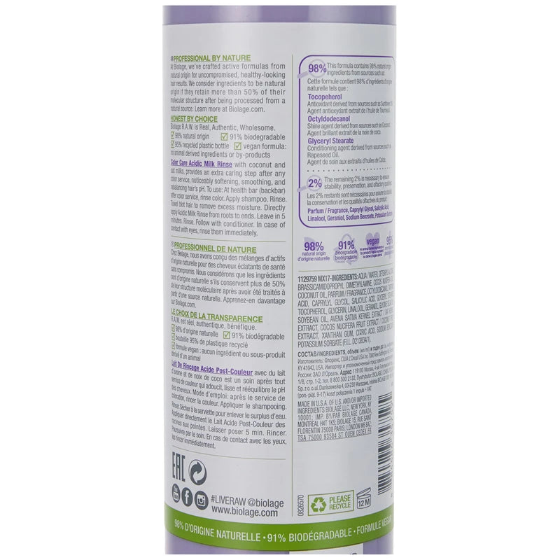 Matrix Biolage R.A.W. Color Care Ac.Milk Ri. 500 ml