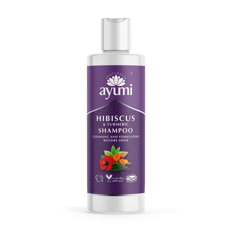 Ayumi Hibiscuss & Turmeric Shampoo Vegan Cruelty-Free Dermatologically Tested 1 x 250ml