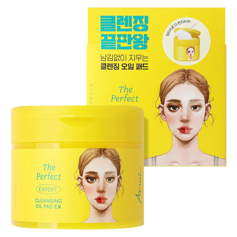 Arial The Perfect Cleansing Oil Pad EX, 1 piece, 60 pieces / 아리얼 더 퍼펙트 클렌징 오일 패드 EX, 1개, 60개입