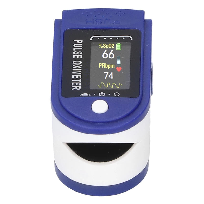 Fingertip Pulse Oximeter LED Dispaly Blood Oxygen Saturation Heart Rate Monitor with Strap