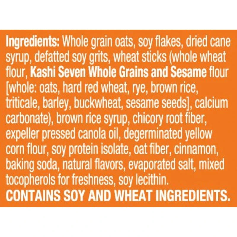 Kashi GO Breakfast Cereal, Vegan Protein, Organic Cereal, Cinnamon Crisp, 14oz Box (1 Box)