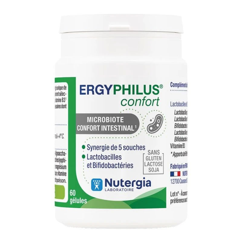 Nutergia Ergyphilus Confort Nutergia Microbiote Confort Intestinal 60 gélules