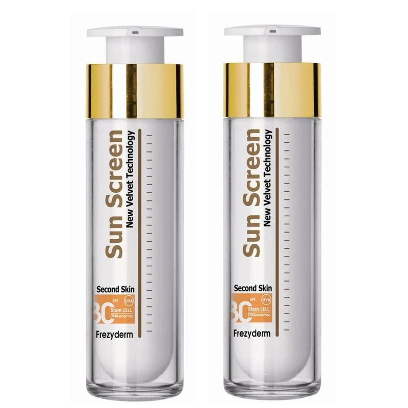 Frezyderm 2x Frezyderm Sun Screen Velvet Face Cream SPF 30 UVA 2x50ml