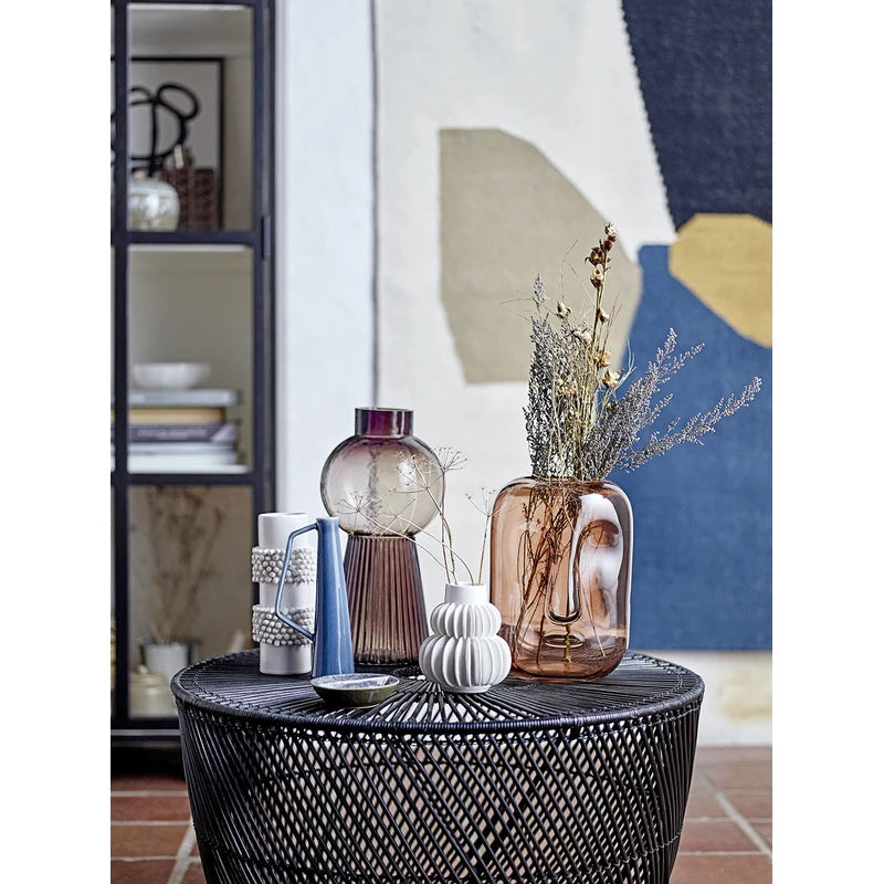 Bloomingville 82047448 Stoneware Vase 11.5 cm x 11.5 cm x 14 cm White