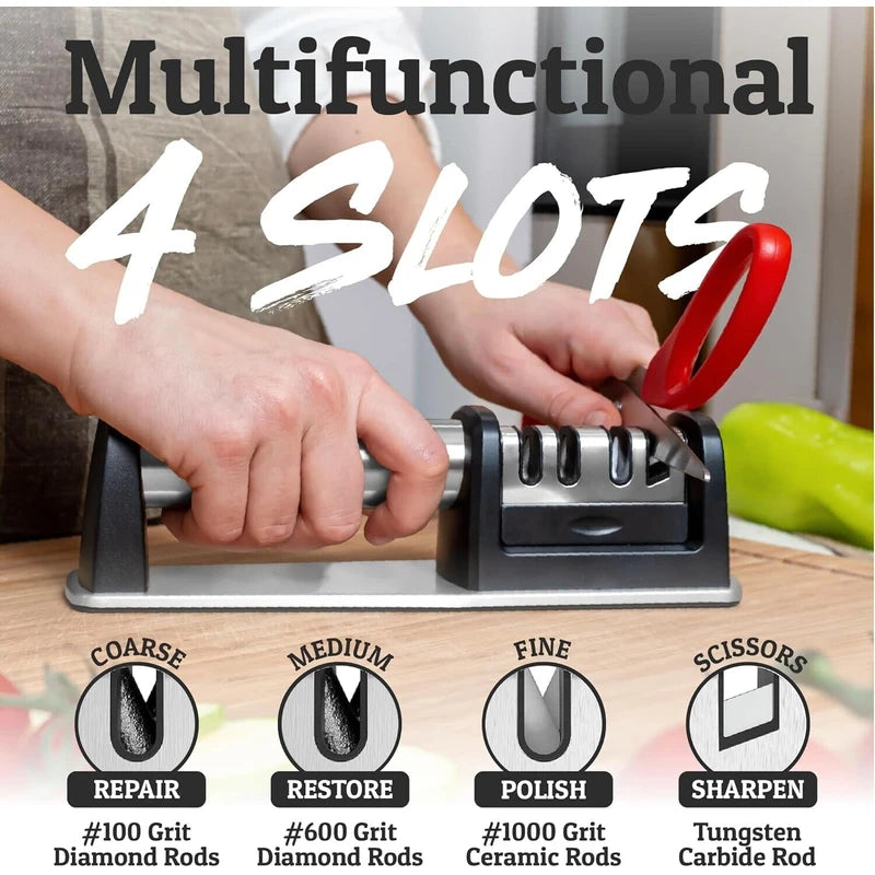 Branded 4 Stage Senzu Sharpener Priority Chef Knife Sharpen New Version Fast Shipping