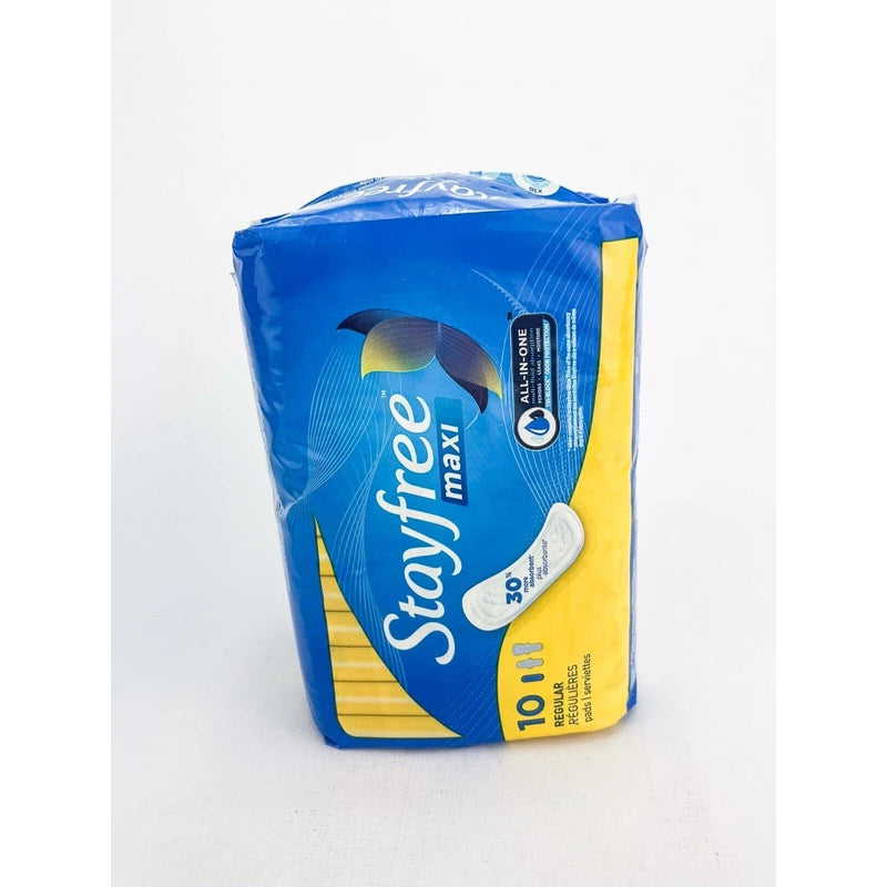 Stayfree Maxi Regular Pads For Women Wingless 10 Pads Each Lot Of 3