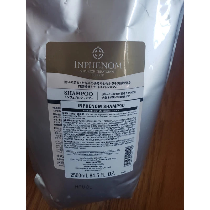MILBON INPHENOM SHAMPOO ---2500 ML REFILL