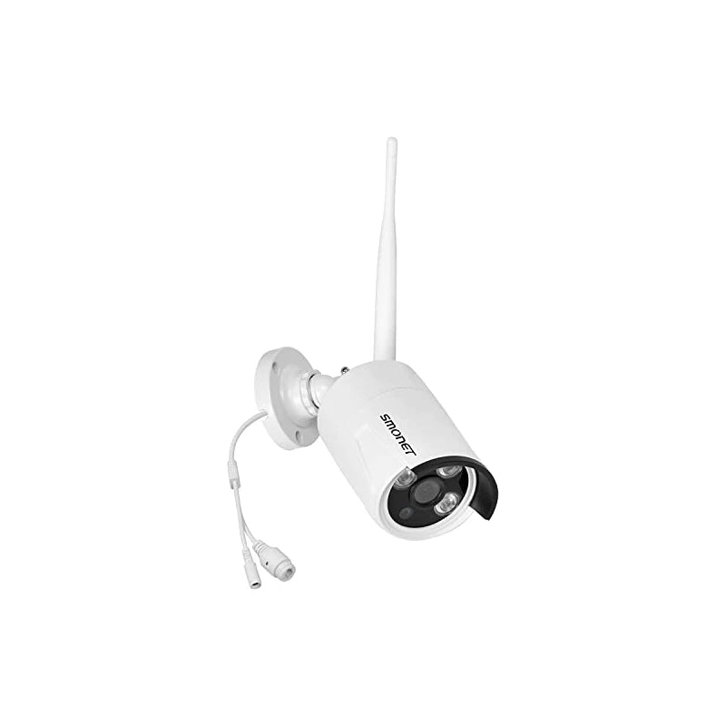 SMONET 3MP Wireless IP Camera, Replacement and Extra Camera for SMONET 3MP Wireless Security Camera System Only. No Power Supply. High Resolution IR Cut 65Ft Night Vision
