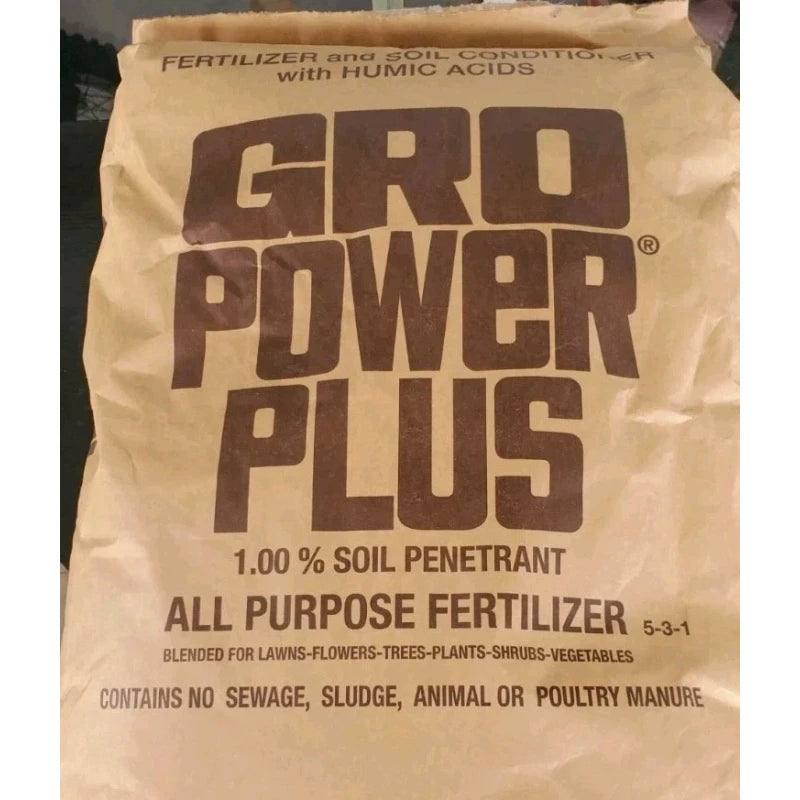 Gro Power 3lb bag GRO POWER PLUS 5-3-1 fertilizer with Humic Acid and 1% Soil Penetrant