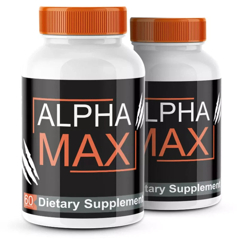 Branded Alpha Max Force Dietary Supplement For Men ED, AlphaMax Capsules (60 Capsules)
