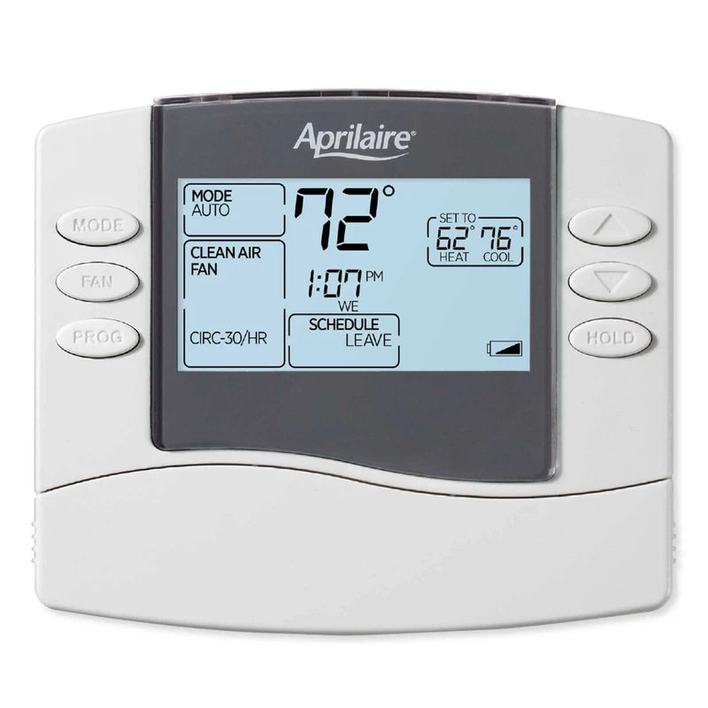 Aprilaire 8463 Thermostat, Programmable Dual Powered Thermostat - 1-Heat/1-Cool