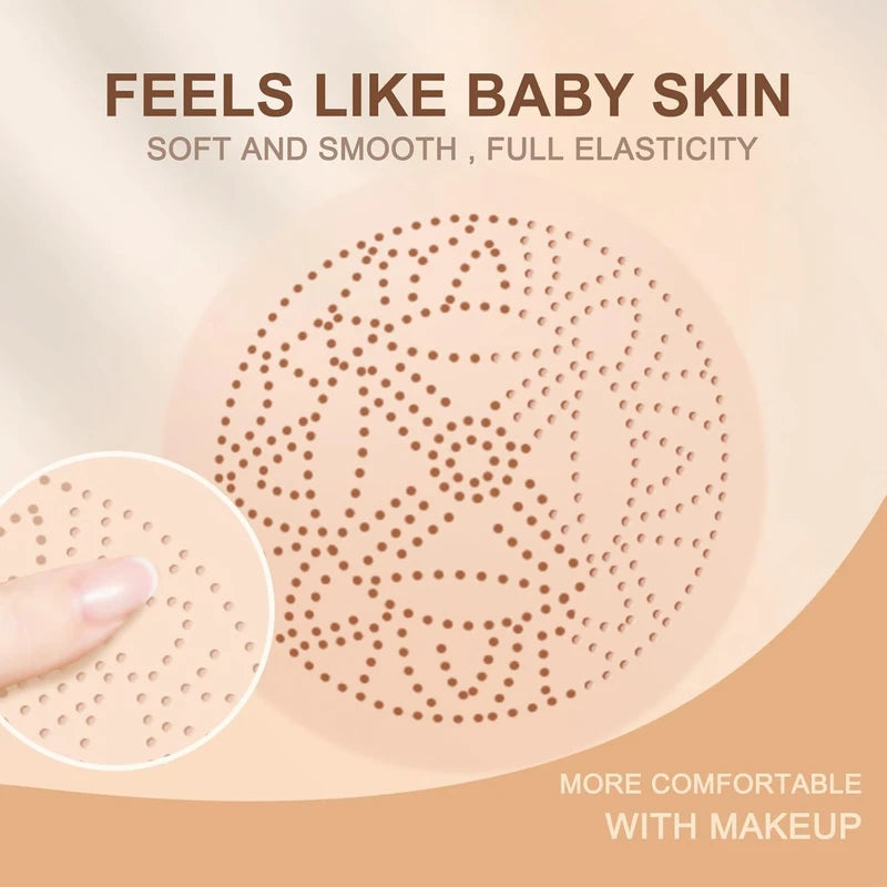 Honey And Pine Makeup, 2025 Moisture Honey And Pine Cc Cream Concealer, Mushroom Head Air Cushion CC Cream, Long-lasting Cushion Foundation CC Cream for All Skin Types (02# Natural)