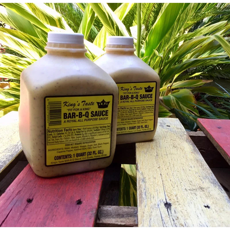 King's Taste BBQ Sauce King’s Taste Bar-B-Q Sauce 2 Pk. - 1 Quart Eustis, FL Original Mustard Sauce BBQ