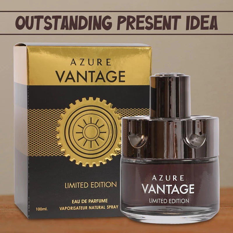 Azure Vantage Limited Edition Spray Cologne - Eau De Parfum for Men - 3.4 fl.oz