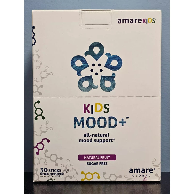 Amare Global Kids Mood+ Natural Sugar Free Support 30 Sticks - New! Exp 6/2025