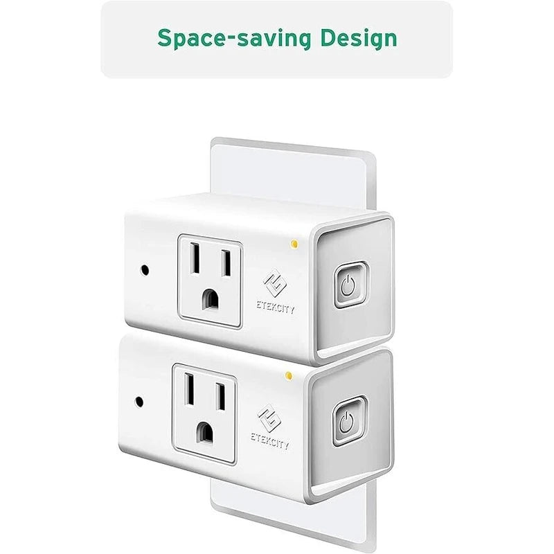 Etekcity ESW15 WiFi Energy Monitoring Smart Plug Works with Alexa and Google 2PK