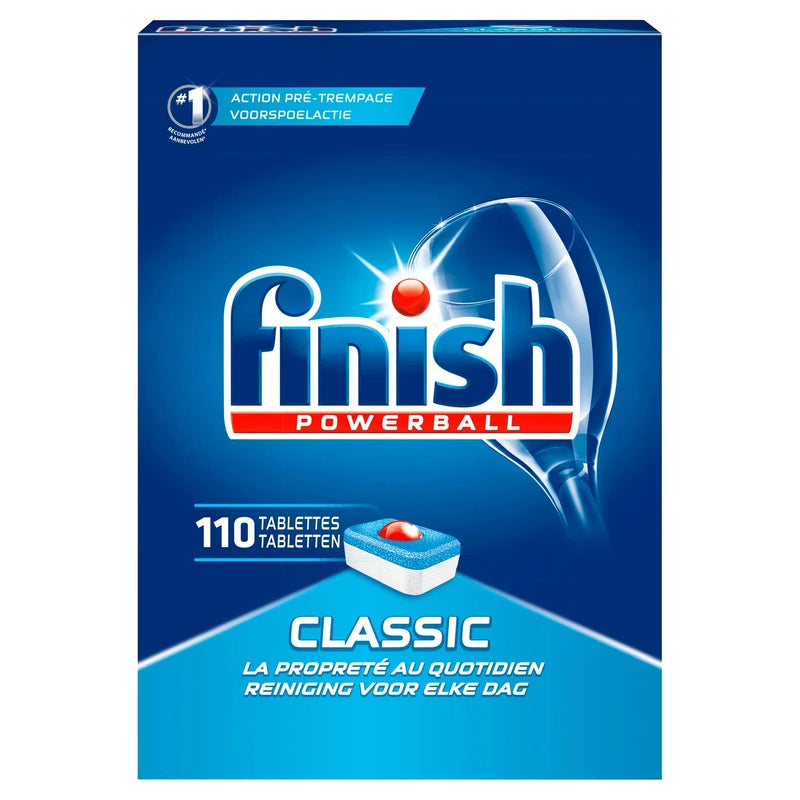 Finish Classic Dishwasher Tablets 110 Pieces -Pack Size 4