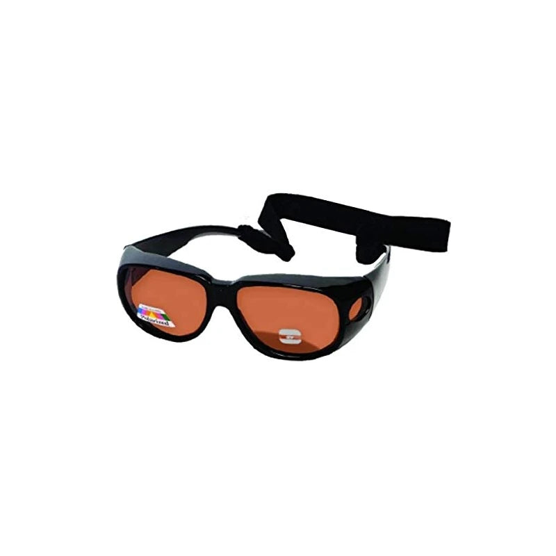 Polarized Wearover Glasses - Free Soft case Amber Tint with Strap