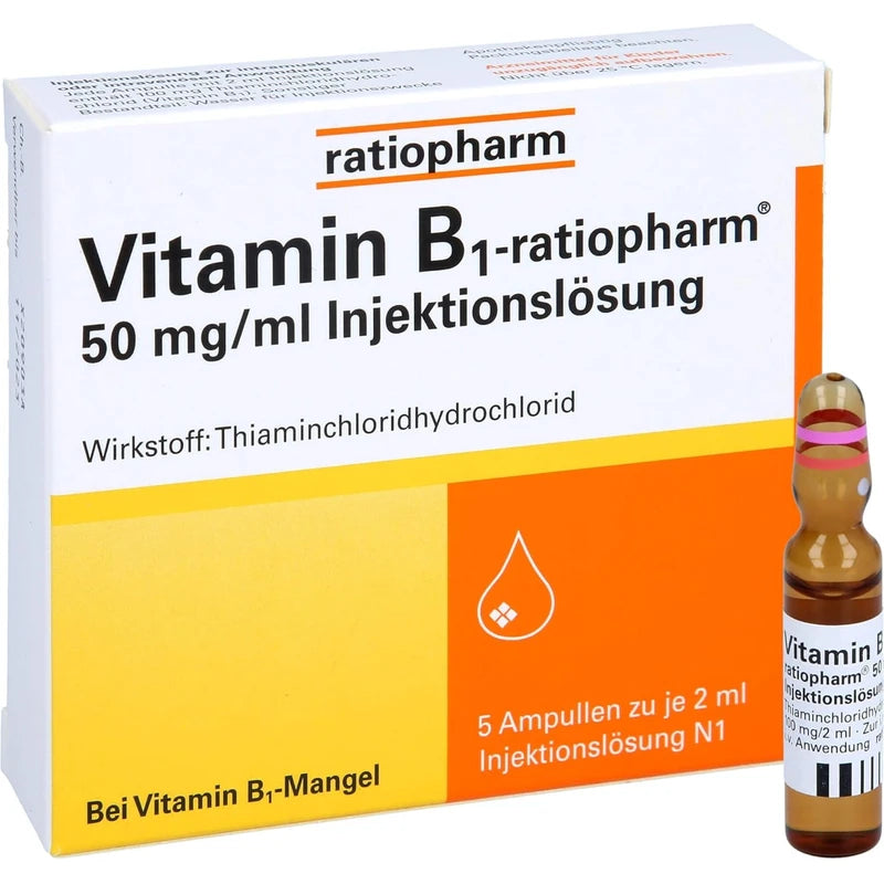 Vitamin B1-ratiopharm 50 mg/ml Injektionslösung, 5 pcs. Ampoules