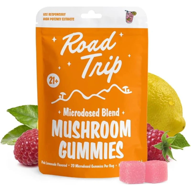 Road Trip - Microdosed - Mushroom Gummies - Pink Lemonade