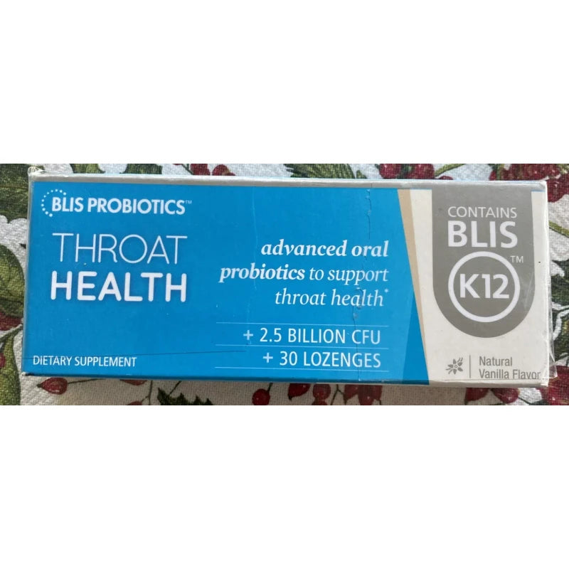 BLIS Probiotics ThroatHealth Oral Probiotics k12 2.5 Billion Cfu, Throat Immunity ...