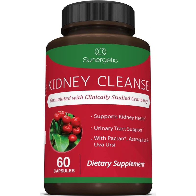 Kidney Cleanse Supplement-Kidney Support Formula With Cranberry - 60 Capsules
