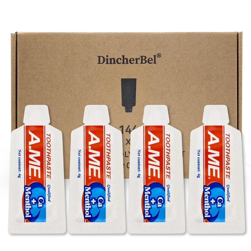 Bulk Travel Size Toothpaste, 0.15 Ounce (Bulk Pack - 144 Sachet) - Disposable Mini Toothpaste Travel Sized, Guests Toothpaste Fresh Scent Hotel Toiletries