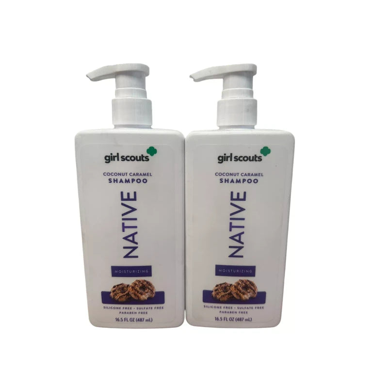 Native 2-Pack Native Girl Scouts Coconut Caramel Shampoo Limited Edition 16.5oz Each