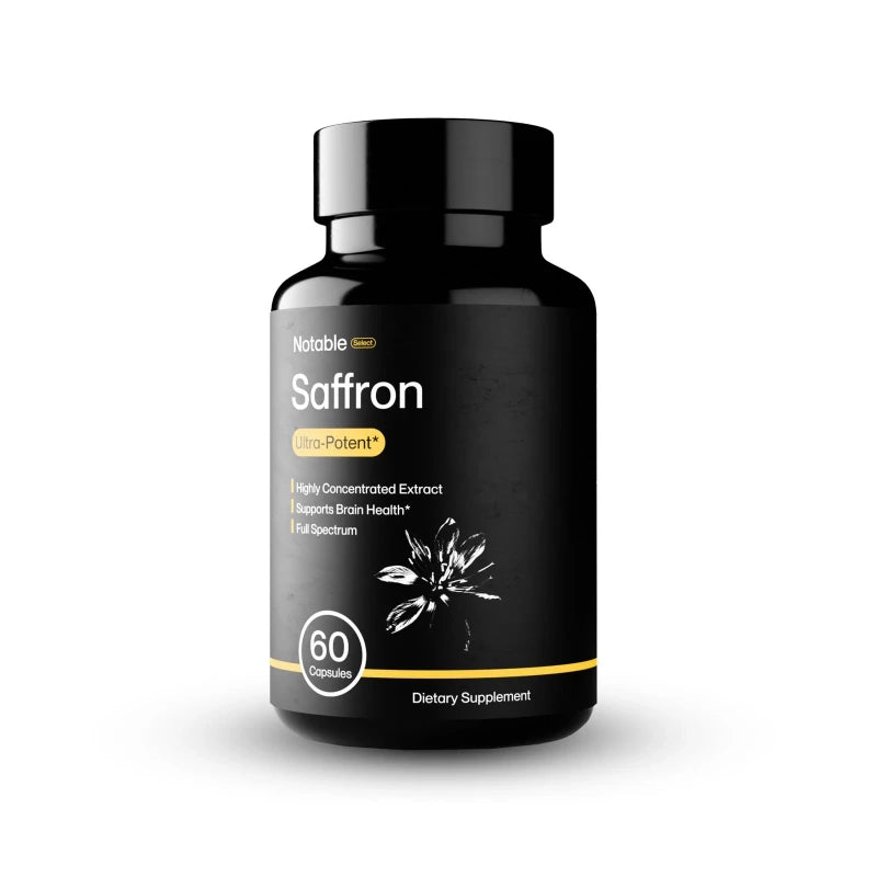 Notable Ultra-Potent Saffron Extract Capsules | 30mg | 20% Polyphenols 7.5% C...