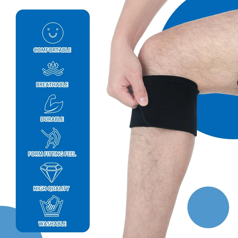 Foilswirl 3 Pcs Anti Slip Strap Knee Brace Support Strap Anti Slip Strap Leg Brace to Prevent Skin Chafing and Slipping with Knee Brace to Prevent Skin Chafing and Slipping