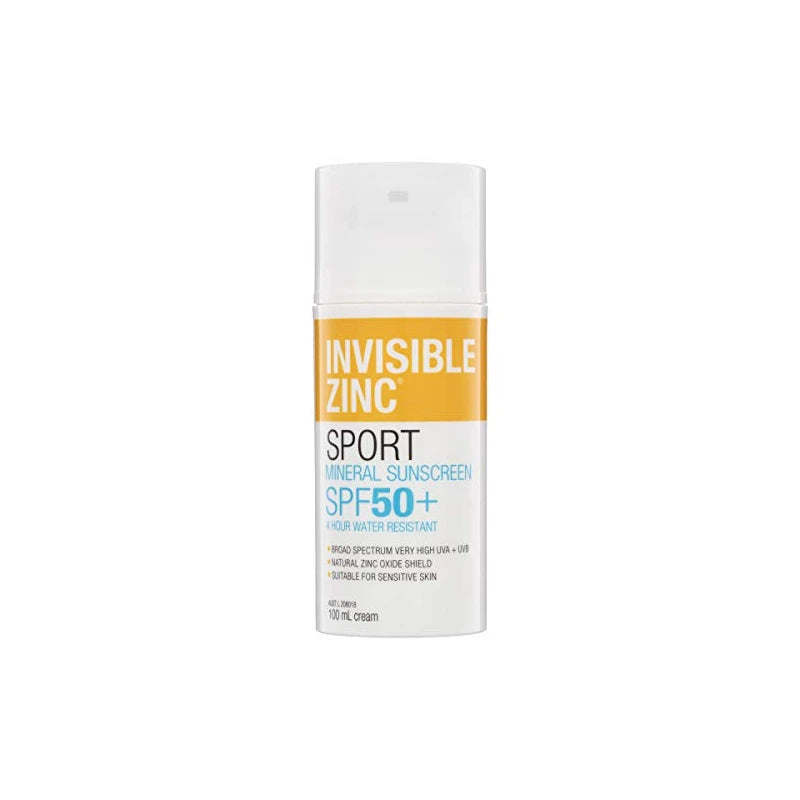 Invisible Zinc SPF50+ 4 Hours Water Resistant Sunscreen, 100ml