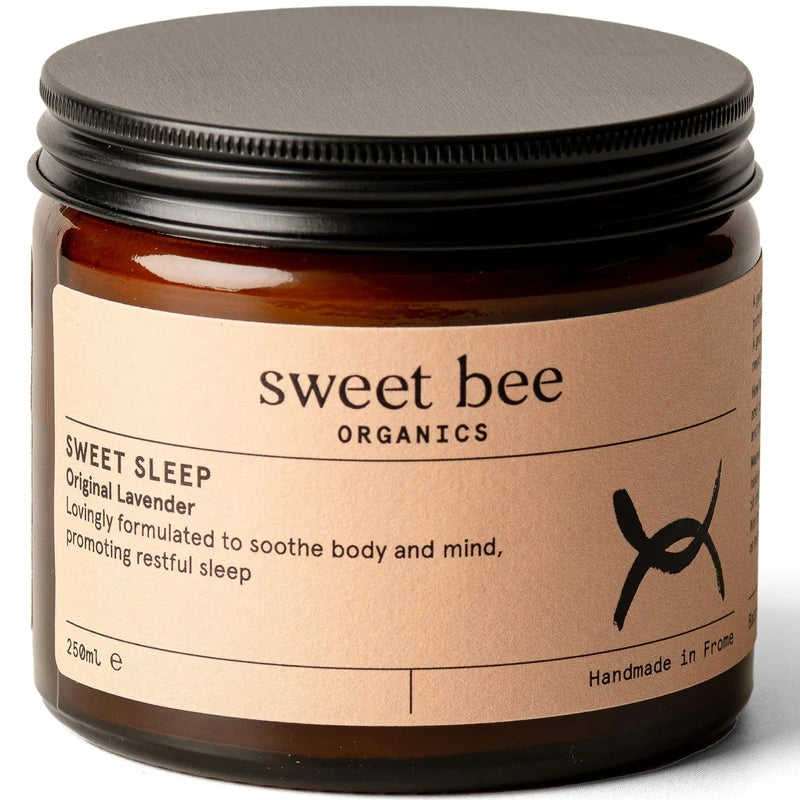 Sweet Bee Magnesium Butter - Soothing Magnesium for Sleep & Relaxation with Shea Butter - Moisturizing Magnesium Balm for Muscle Recovery - Nourishing Magnesium Cream for Sleep - Lavender 120ml
