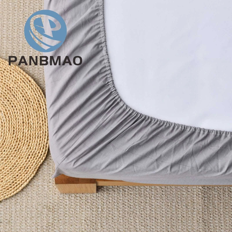 PANBMAO Grounding Sheet Earthing UK Grounding Cord, Grounding Fitted Sheet Pure Silver Fiber and Cotton (Gray, Single - 90x190x35cm)