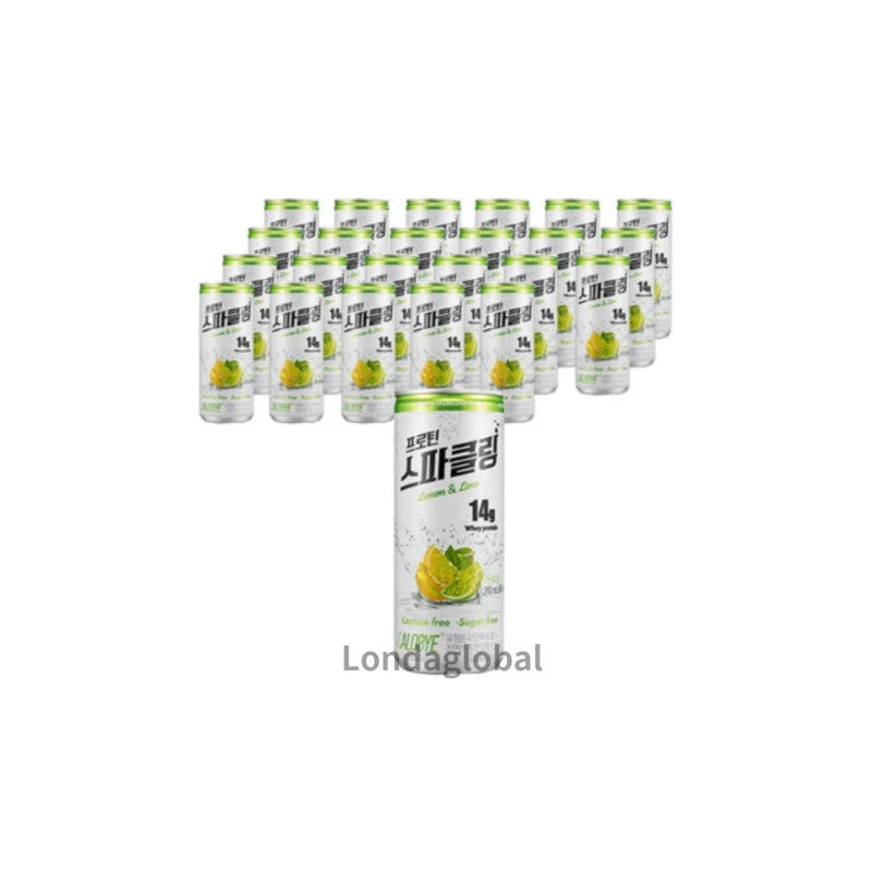 Calobye Protein Sparkling Sugar-Free Lemon Lime 240ml 24pcs / 칼로바이 프로틴 스파클링 무설탕 레몬라임 240ml24개