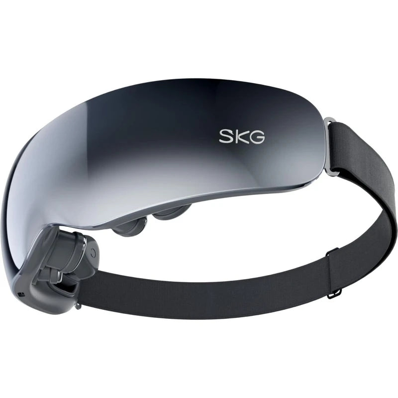 SKG Eye Massager with Heat, E7 Vibration Bluetooth Music Smart Heated Eye Massager for Migraines, Adaptive Temple Massage for Eye Relax, Improve Eye Circulation, Reduce Dry Eyes, Ideal Gift