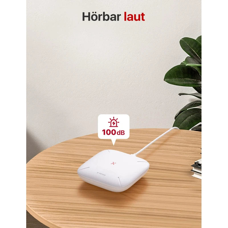 X-Sense Smart Home Base Station - Compact Design, Requires 2.4GHz Wi-Fi, with 2-in-1 Button for Mute/Pairing, Model SBS50