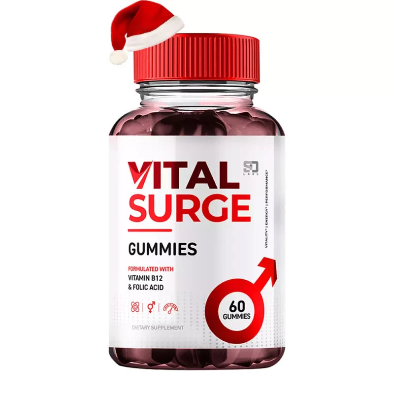 Gomitas masculinas Vital Surge, Gominolas Vital Surge Testo Apoyo Rendimiento (1 Paquete)