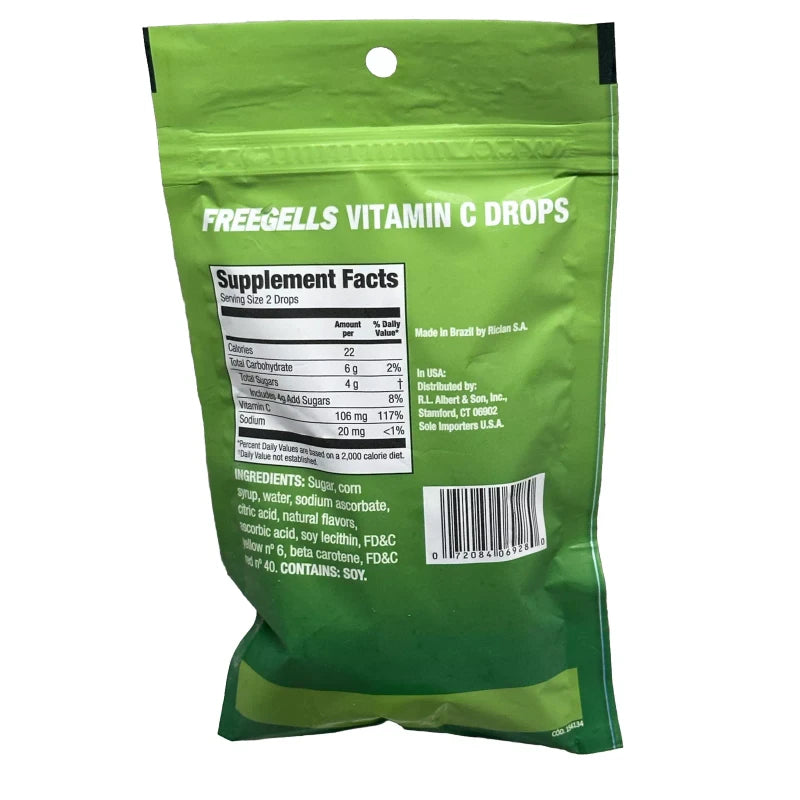 Vitamins Freegells Vitamin C Supplements 30 Pk. -Assorted Citrus Flavor 53 Mg Per Drop