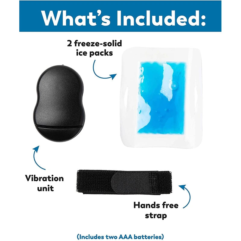 VibraCool: As Seen on Shark Tank Cold Stimulation for Alternative Pain Relief, Mechanical Stimulation – Cold Pad Device for Intense Pain Relief in The Foot (Plantar Fasciitis)