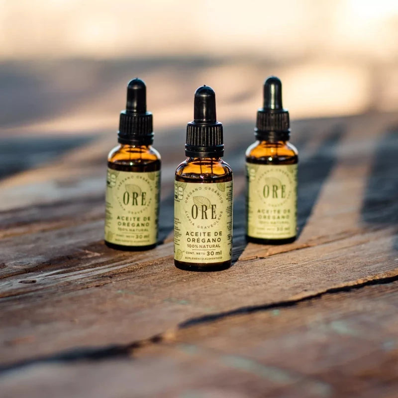 ORE 3 Piezas De Aceite De Orégano . Ore 30 Ml