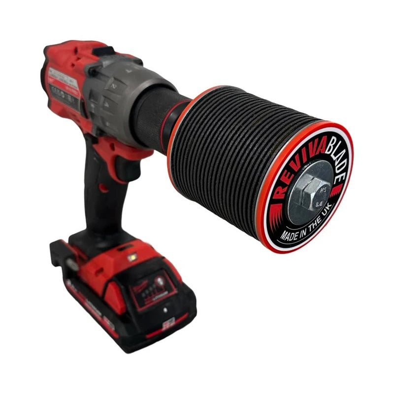 Revivablade® XL • Multi-Tool Blade Sharpener – Specifically for Sharpening Multi-Tool Blades 65-68mm Wide Only. Unique Thicker Cutting Discs. Suitable for Professional Trades and DIY.