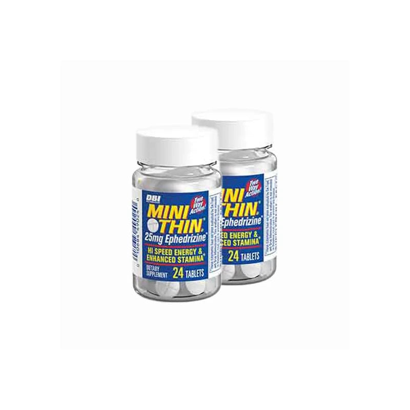 DBI Distribution - MiniThin - Two-Way 25mg Ephedrizine 24ct Bottle - 2 Pack