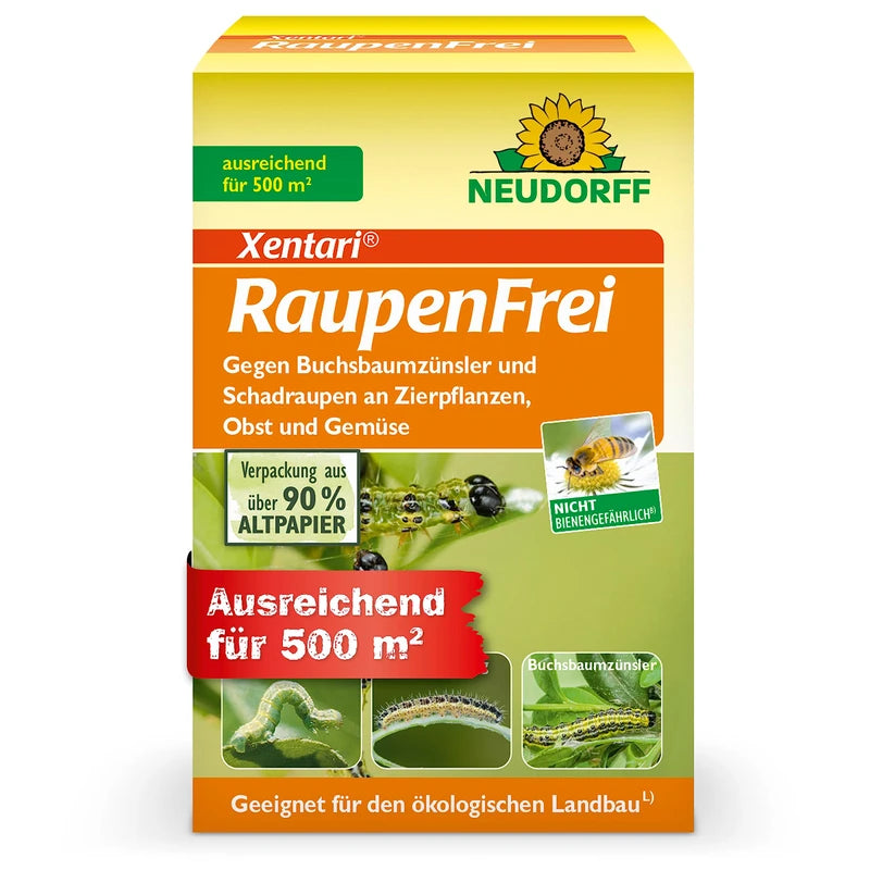 Neudorff Caterpillar-Free Xentari, 25g, Prevents Box tree Moths on Box Trees, Single, 40 x 30 x 30 cm