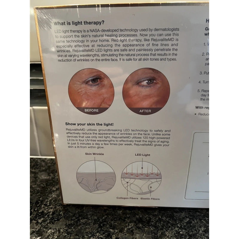 Trophy Skin Rejuvalite MD Anti Aging Light Therapy System Face Facial BRAND NEW