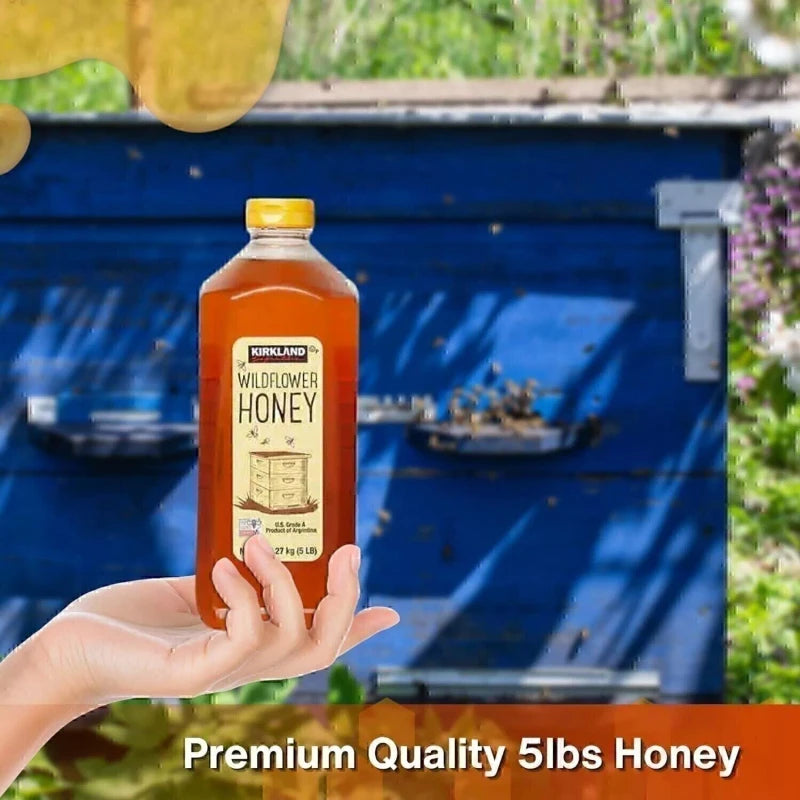 Kirkland Signature Wildflower Honey U.S Grade A - Sugar-Free - 2.27kg (5LB)