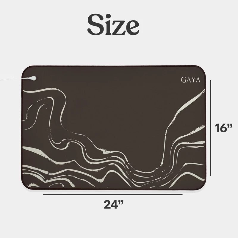 Grounding Mat for Sleeping Improvement, Back Pain Relief, Muscle Relaxation & Stress Relief, Grounding Mat for Bed, Grounding Mat for Desk, Earth Grounding Mats, Grounding Pad for Bed, (24'' X 16'')