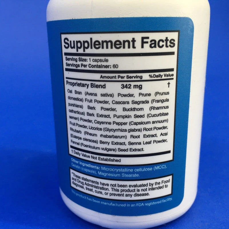Detox Cleanse Gut Health Support 60 Capsules (Lot of 2)